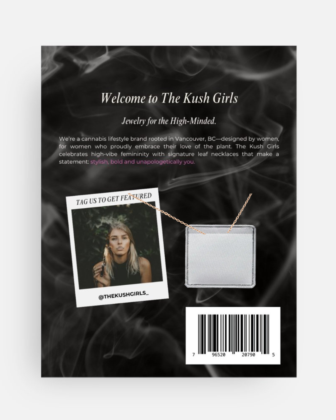ROSE GOLD CANNABIS LEAF NECKLACE