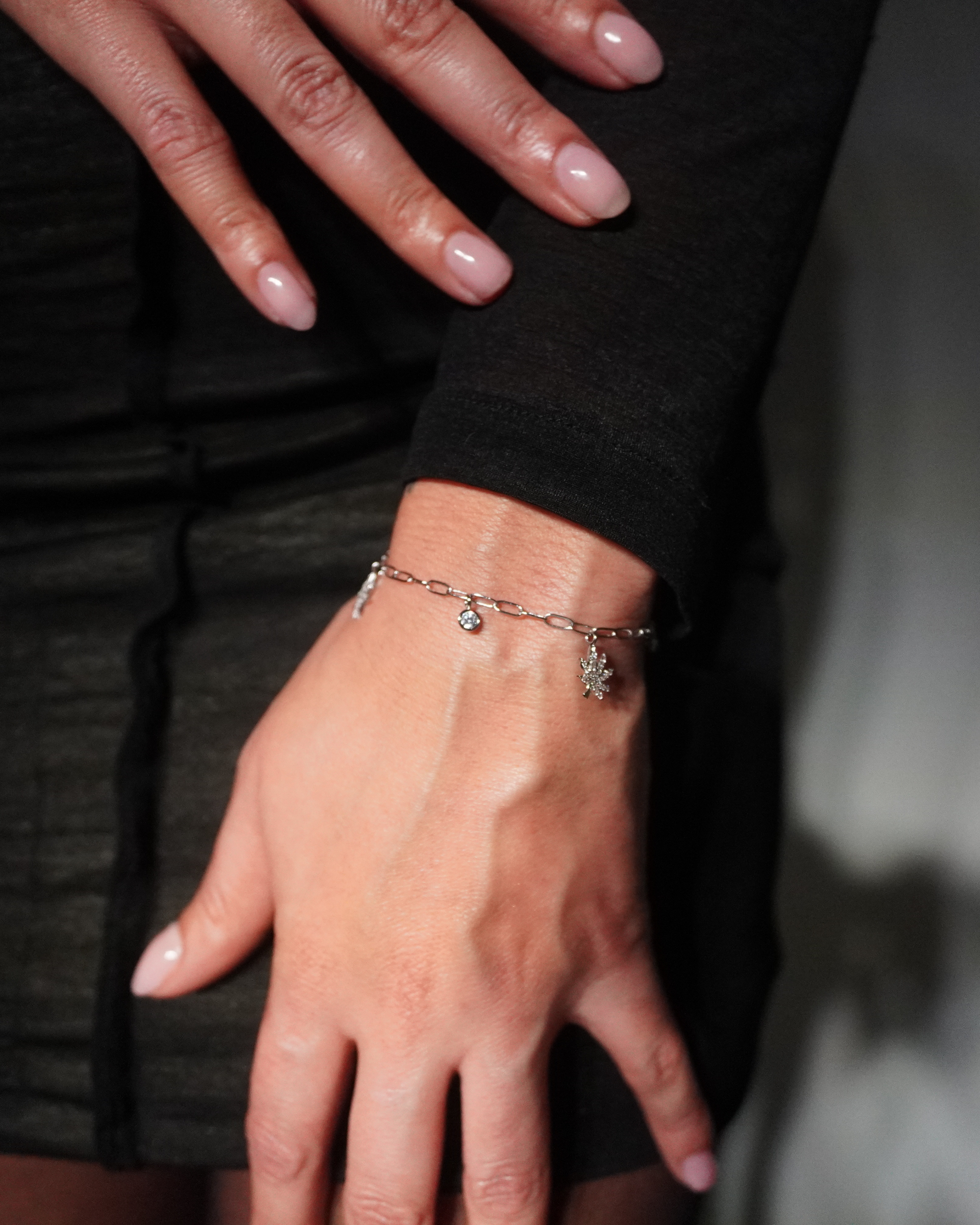 SILVER CHARMED BRACELET