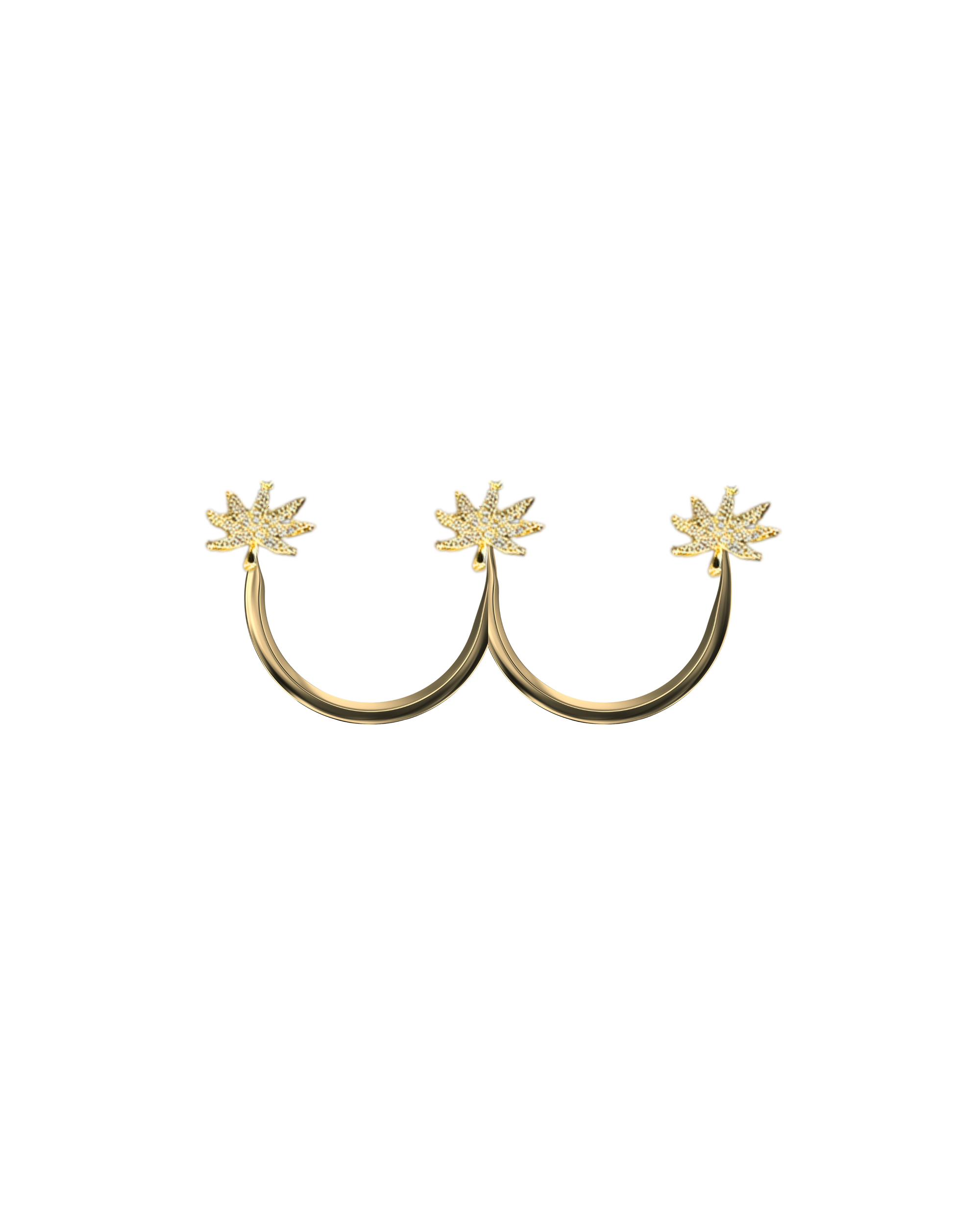 Triple Threat Ring Gold