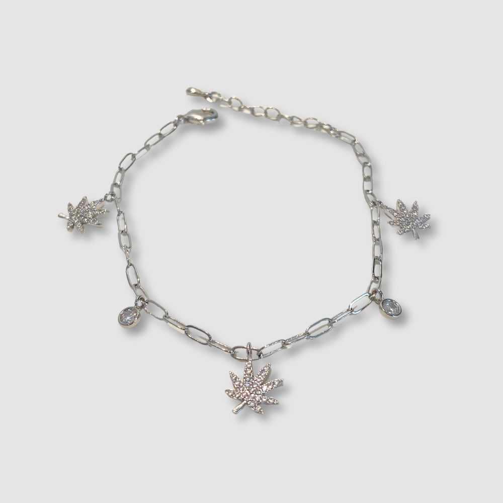 SILVER CHARMED BRACELET