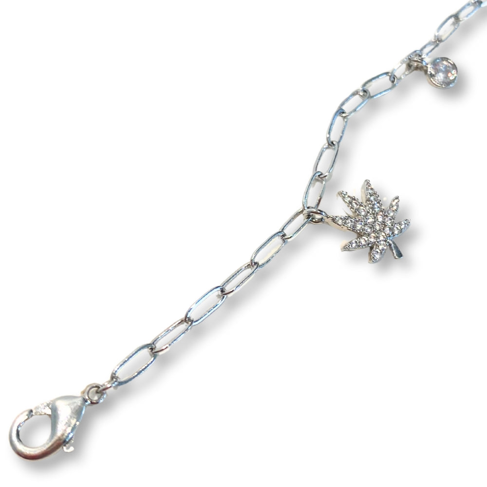 SILVER CHARMED BRACELET