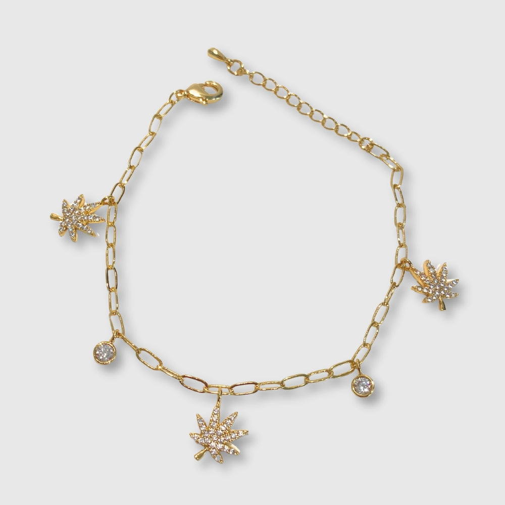 18K GOLD CHARMED BRACELET