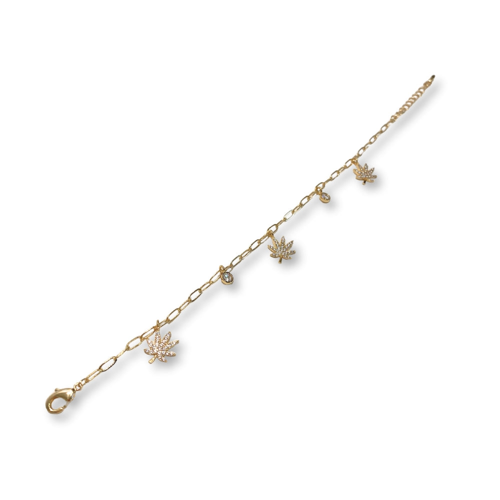 18K GOLD CHARMED BRACELET