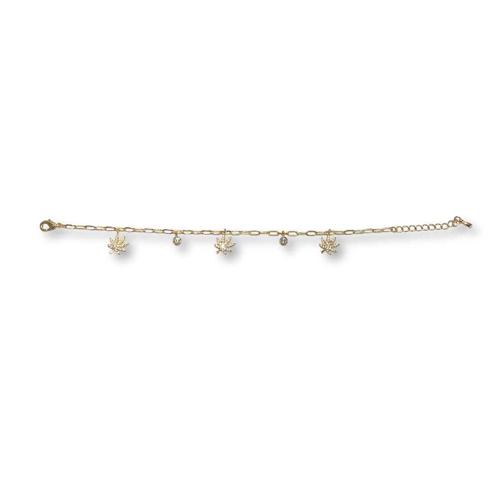 18K GOLD CHARMED BRACELET