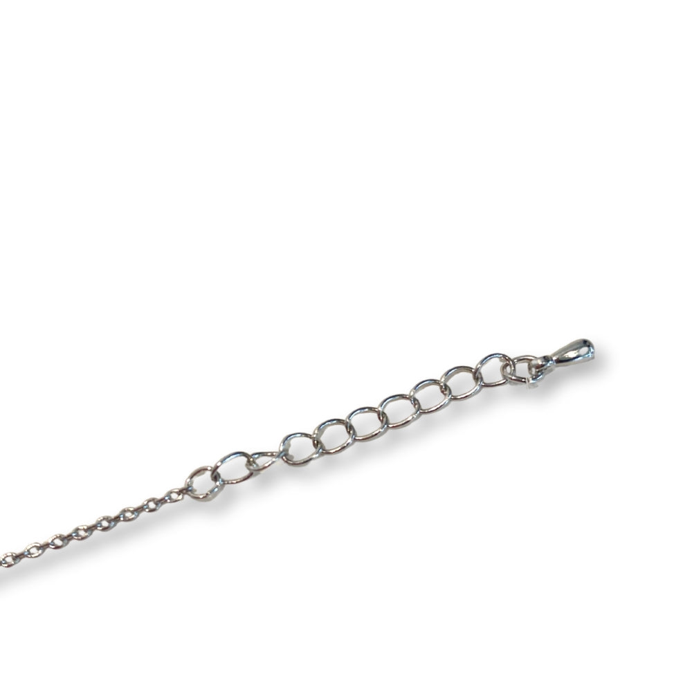 SILVER CANNABIS LEAF BRACELET