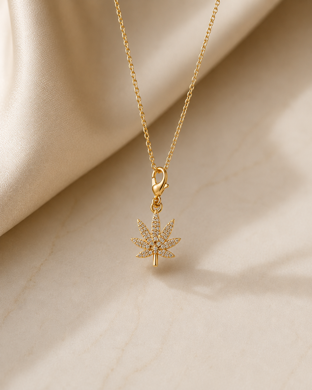 Cannabis Leaf Charm
