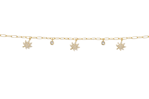 18K GOLD CHARMED BRACELET