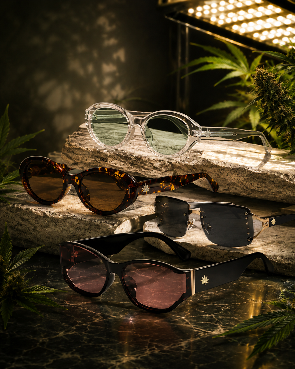 Pristine Glasses Red: Greenhouse Vision Glasses