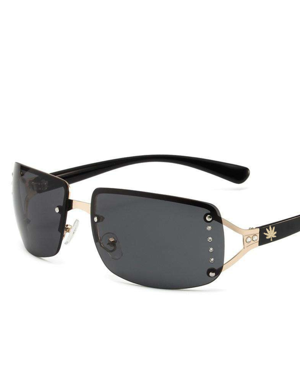 Dazed in Crystals Black: Greenhouse Vision Glasses